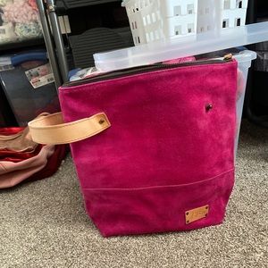 Joji pink suede bag..